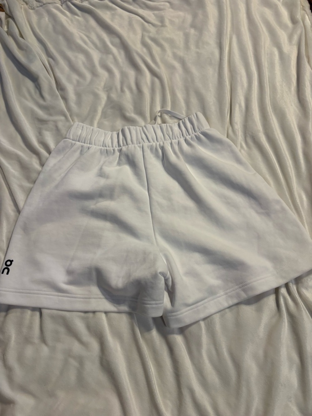 On Running Women's White Athletic Shorts - Picture 2 of 3